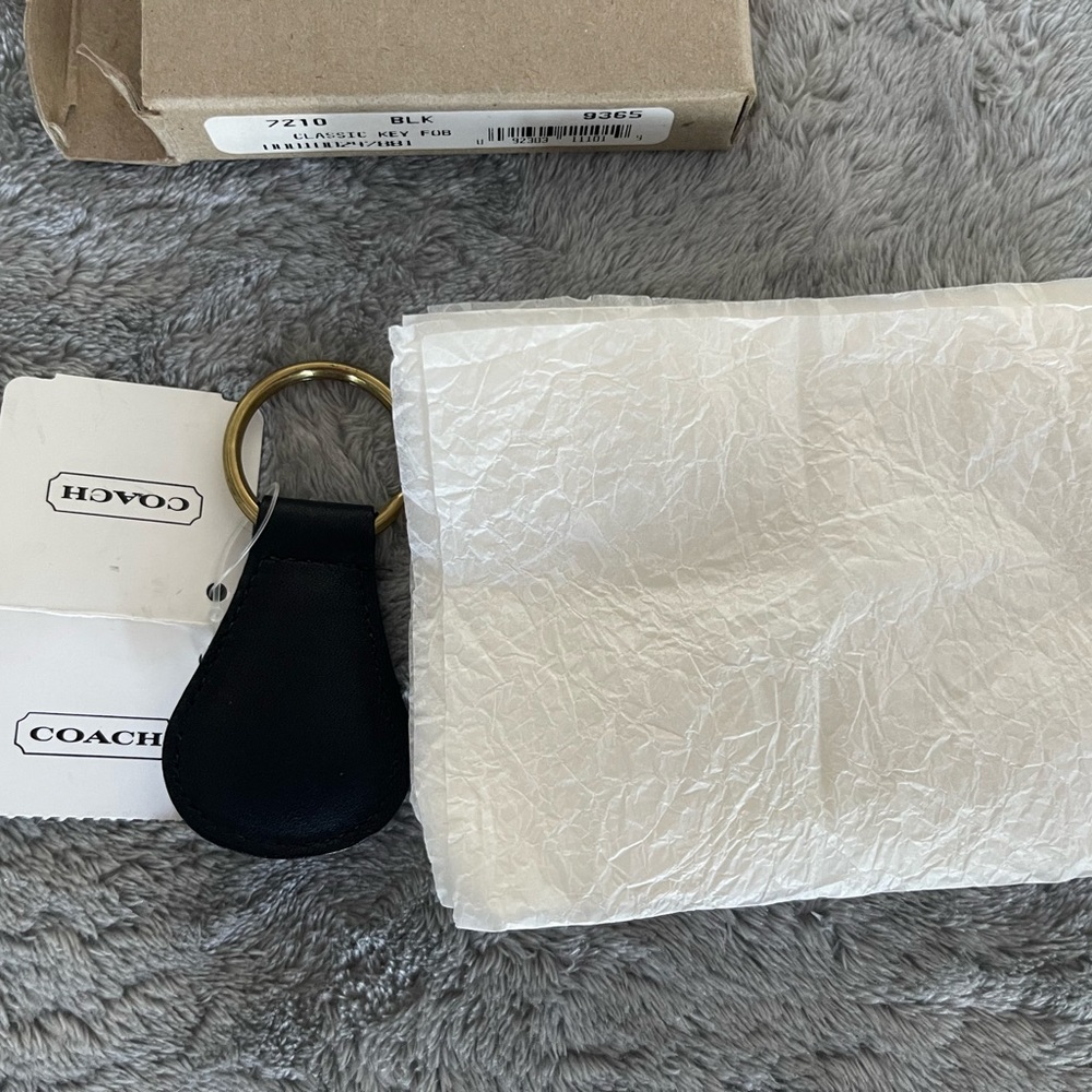 Coach Black Classic Key Fob